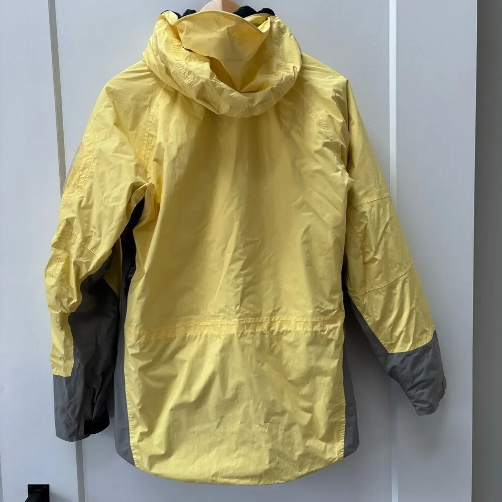 Columbia Titanium yellow waterproof ski coat w removable puffer jacket size M